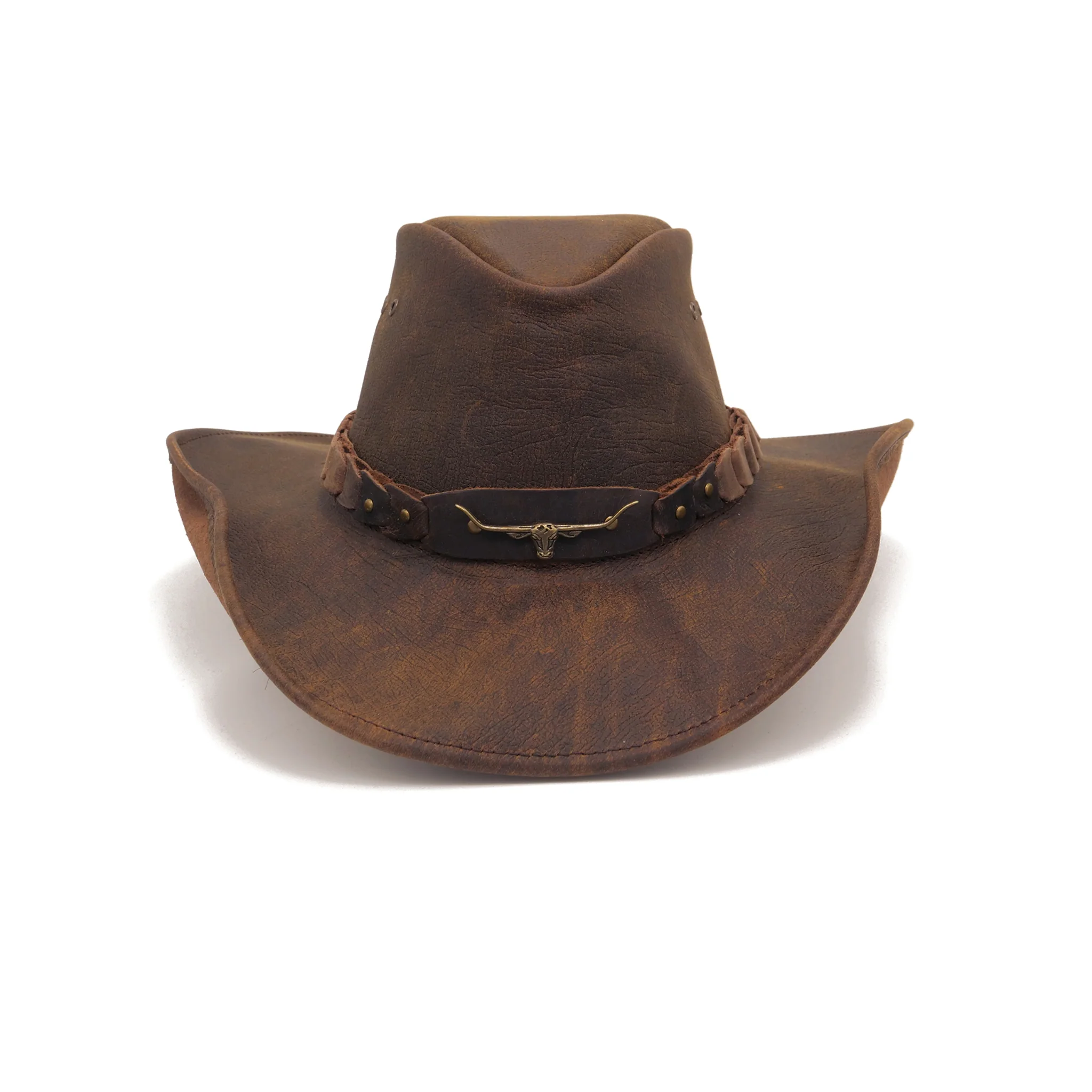 Kids Brumby Shapeable Leather Hat